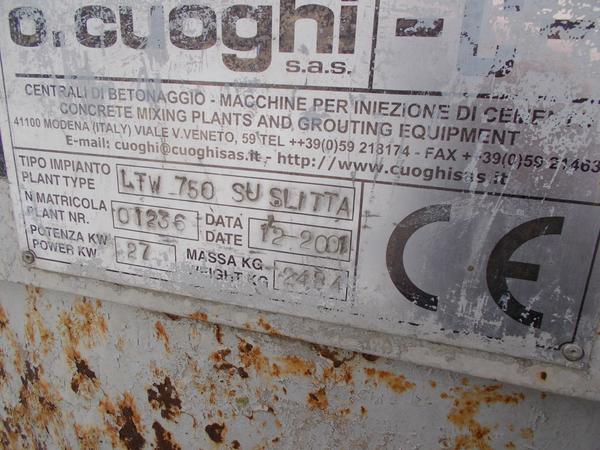 6#4445 Impianto di miscelazione ed iniezione Cuoghi SRL in vendita - foto 6