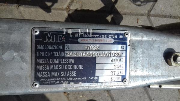 1#4449 Gommone Novamarine RH320 con rimorchio MTA per il trasporto in vendita - foto 19