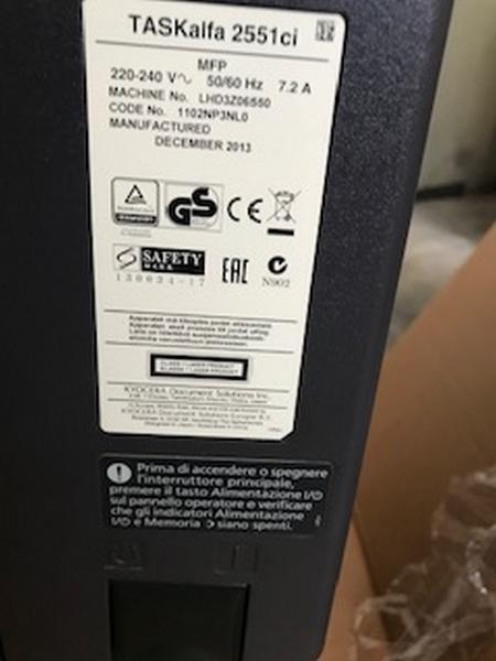 18#4455 Taskalfa 2551ci Kyocera mita in vendita - foto 5