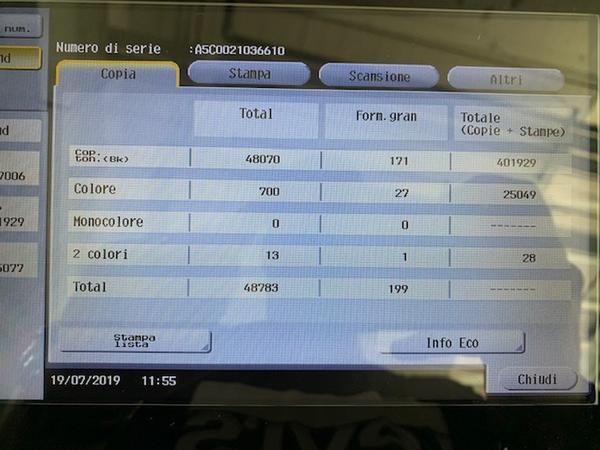 2#4455 Stampante Bizhub C454 in vendita - foto 17
