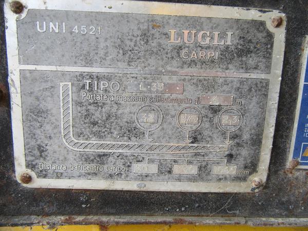 3#44740 Carrello elevatore Lugli L 35 in vendita - foto 8