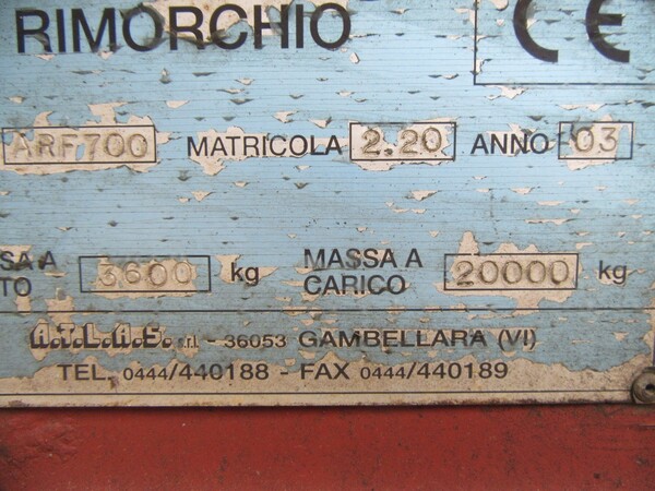 5#44741 Rimorchio Atlas ARF scarrabile in vendita - foto 4