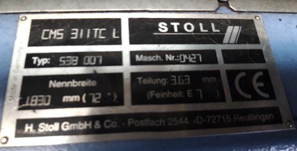 10#4487 Macchina Stoll da maglieria 311TC-L in vendita - foto 2