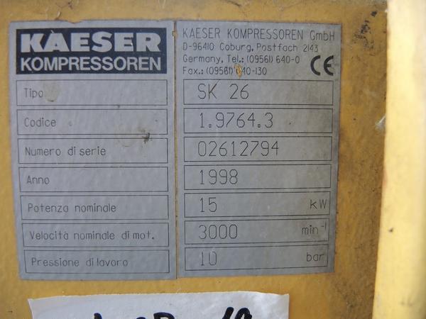 7#4530 Compressore Kaser in vendita - foto 2