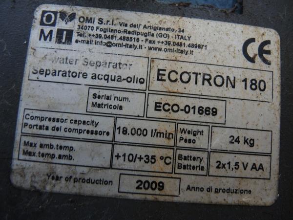 8#4530 Separatore Acqua-Olio Omi Ecotron 180 in vendita - foto 4