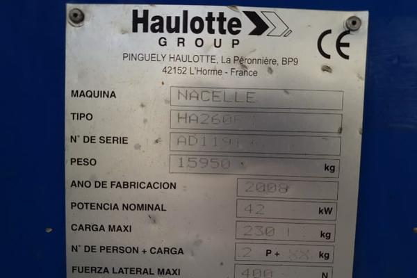 3#4535 Piattaforma automotrice articolata Haulotte  HA 260 px in vendita - foto 14