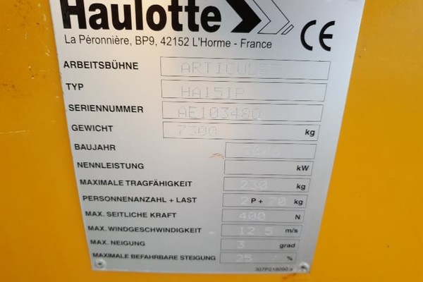 7#4535 Piattaforma elettrica Haulotte HA15IP in vendita - foto 8