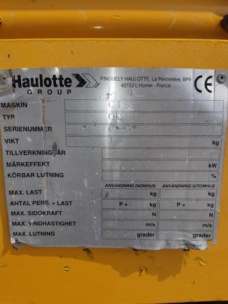 2#4538 Piattaforma verticale a pantografo Haulotte Optimum 8 in vendita - foto 2