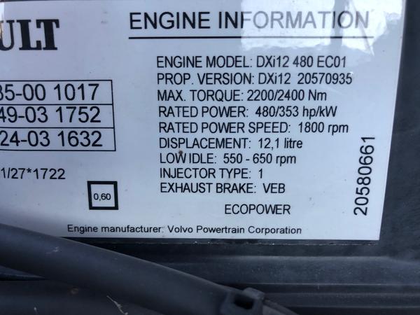 18#4609 Motore Renault Magnum 480 DX 12 in vendita - foto 3