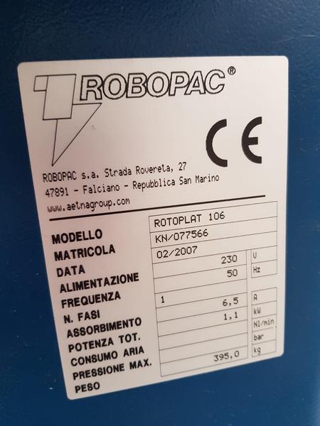 1#4628 Avvolgipallet Robopac Rotoplat 106 in vendita - foto 2