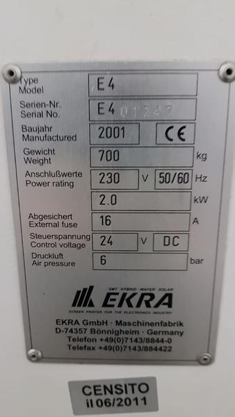 6#4681 Serigrafica Ekra E4 in vendita - foto 2