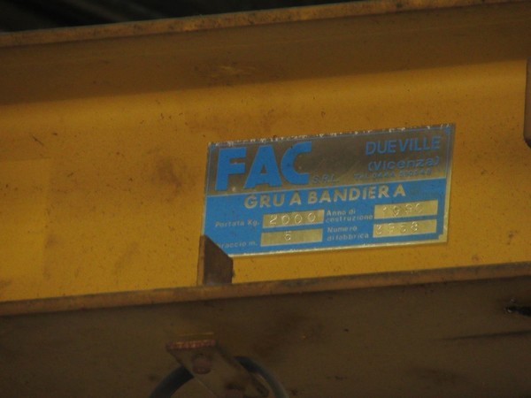 19#46820 Gru a bandiera Fac e Marchesini in vendita - foto 7