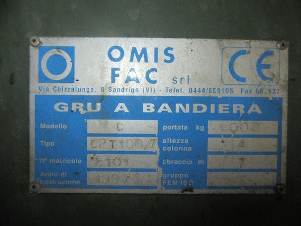 19#46820 Gru a bandiera Fac e Marchesini in vendita - foto 13