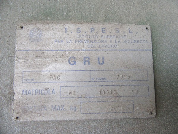 19#46820 Gru a bandiera Fac e Marchesini in vendita - foto 37