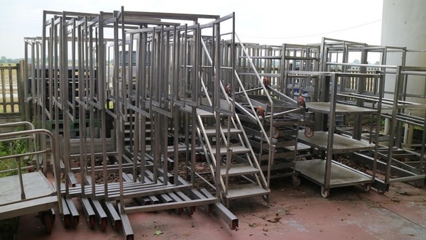 8#4695 Carrelli in acciaio per salumificio in vendita - foto 6