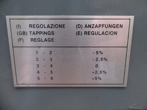 5#4708 Trasformatore trifase Gonella in vendita - foto 4