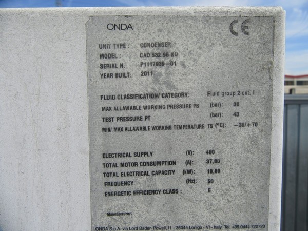 7#4708 Gruppo condizionatore Climaveneta e condensatore Onda in vendita - foto 11