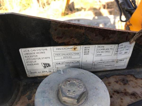 1#4734 JCB 8018 CTS Mini Escavatore in vendita - foto 71