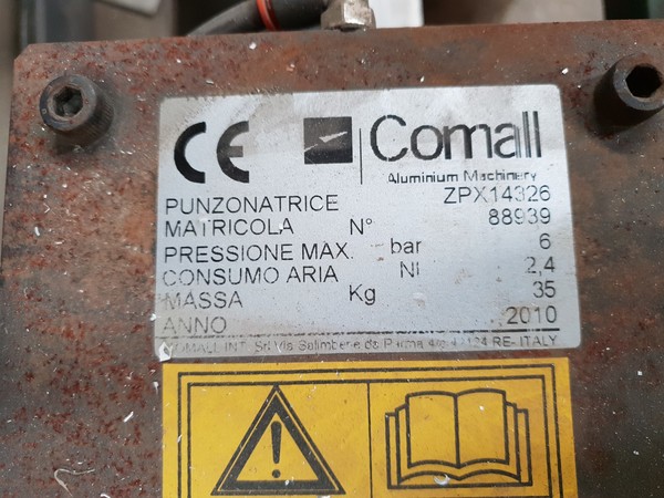5#4744 Punzonatrici Comall e compressore Abac in vendita - foto 16
