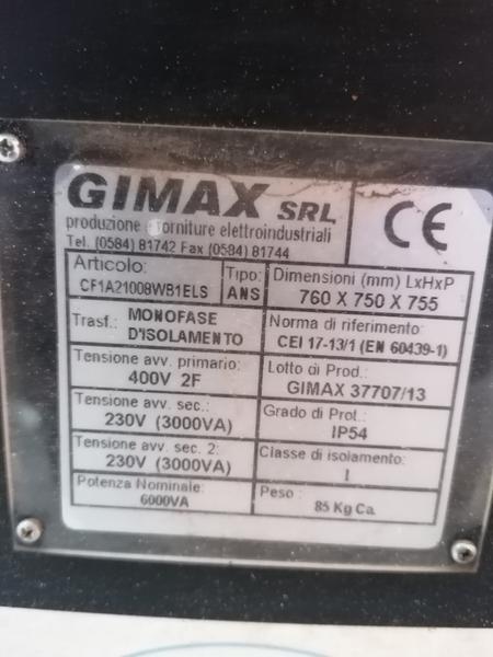 1#4745 Trasformatori monofase d'isolamento Gimax in vendita - foto 2