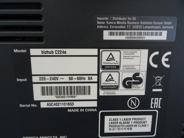 5#4749 Konica Minolta C224e in vendita - foto 12