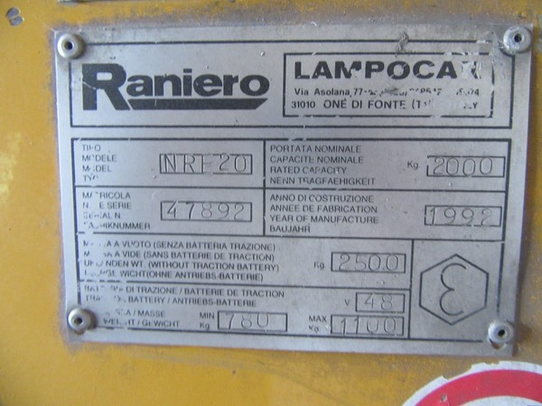 20#4752 Carrello elevatore Raniero in vendita - foto 4