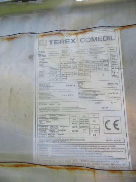 22#4752 Gru Comedil CBR 40H-4 in vendita - foto 4