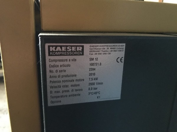 13#4765 Compressore a vite Kaeser in vendita - foto 7
