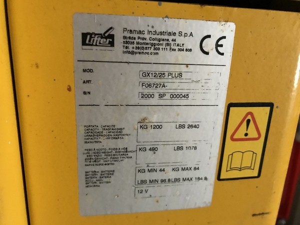 6#4765 Transpallet elettrico e scala a pioli in vendita - foto 6