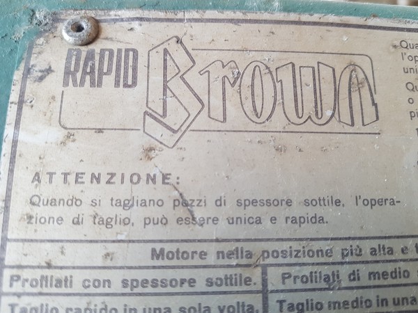 7#4772 Segatrice Rapid Brown in vendita - foto 2