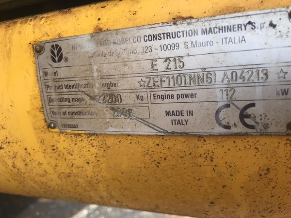 3#4781 Escavatore New Holland E 215 T in vendita - foto 4
