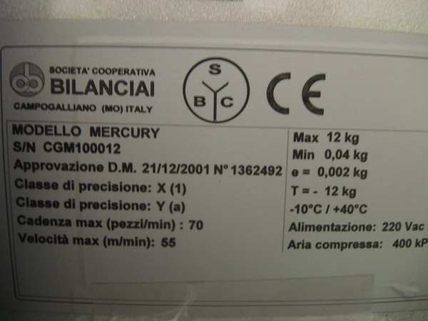 11#4790 Pesoprezzatrice  Cgm Mercury in vendita - foto 11
