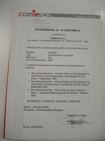 19#4790 Confezionatrice Retraibile Comipack  Compatta 5600 in vendita - foto 20