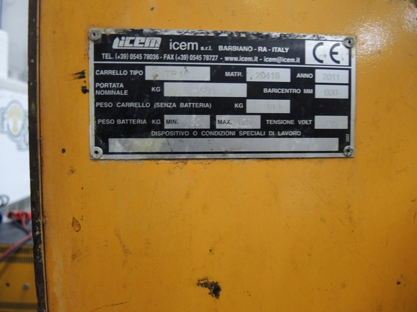 27#4790 Transpallet Icem Tp 16 in vendita - foto 7