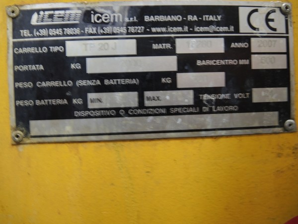 32#4790 Transpallet Icem Tp 20J in vendita - foto 8