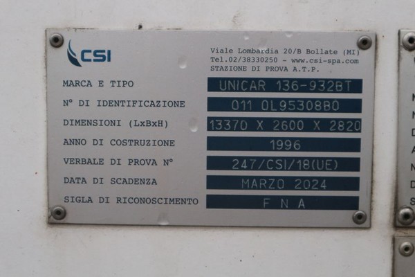 9#4847 Semirimorchio Unicar con cassone isotermico in vendita - foto 4