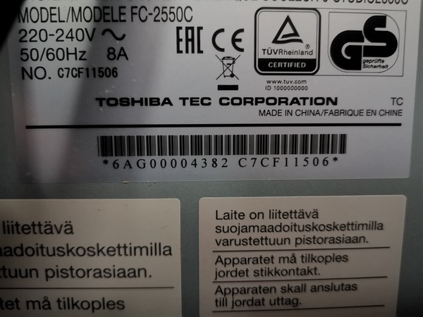 6#4936 TOSHIBA  2550C  in vendita - foto 5