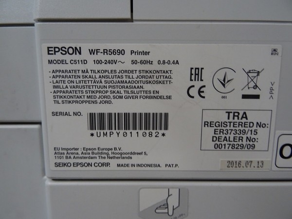 15#4948 EPSON WF-R5690DTWF in vendita - foto 8