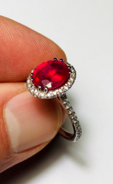 8#4970 Anello rubino e diamanti aig Milano in vendita - foto 6