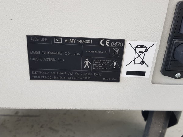 13#4980 Macchina laser Alba 355 in vendita - foto 4