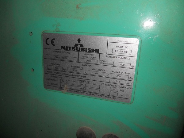 27#5016 Carrello elevatore elettrico Mitsubishi in vendita - foto 19