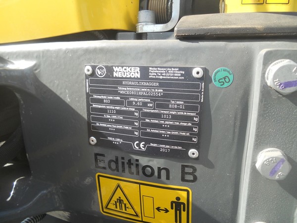 2#5024 Mini escavatore Wacker Neuson 803 in vendita - foto 44