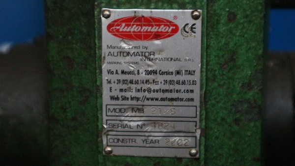 77#5049 Marcatrice pneumatica Automator e trapani a colonna Serrmac in vendita - foto 13