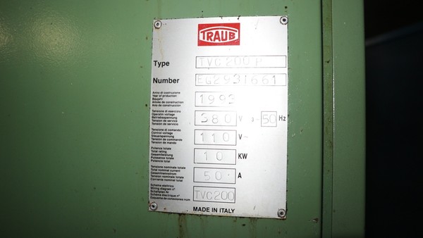 88#5049 Centro di lavoro verticale Traub in vendita - foto 7
