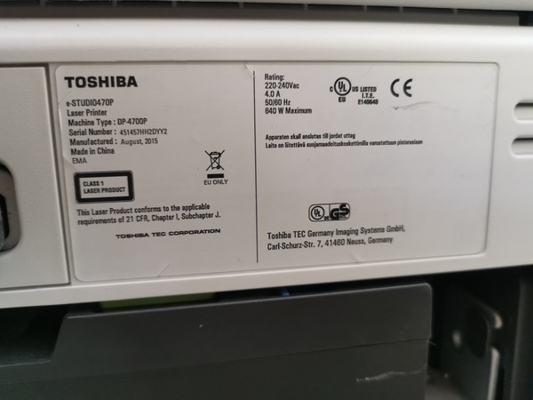 3#5060 Stampante Toshiba Copier in vendita - foto 5