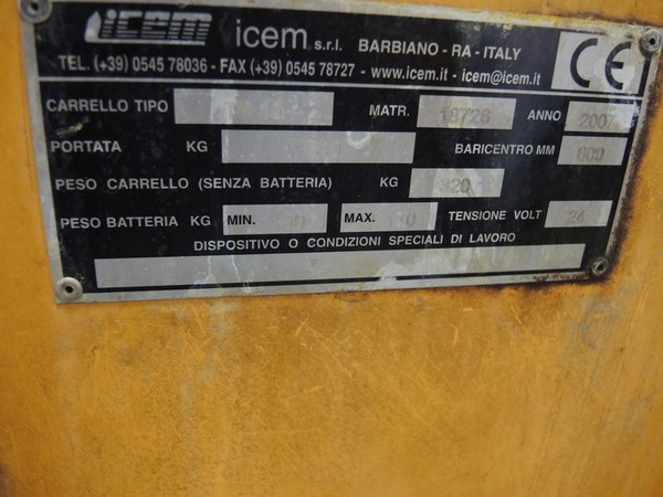 28#5061 Transpallet Icem Tp 16 in vendita - foto 6