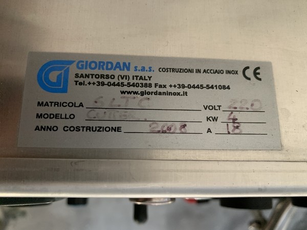 5#5061 Turboemulsionatore sottovuoto Giordan in vendita - foto 17