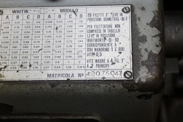 45#5074 Tornio Parallelo Excelsior in vendita - foto 7