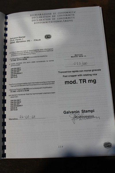 9#5074 Troncatrice Galvanin in vendita - foto 9