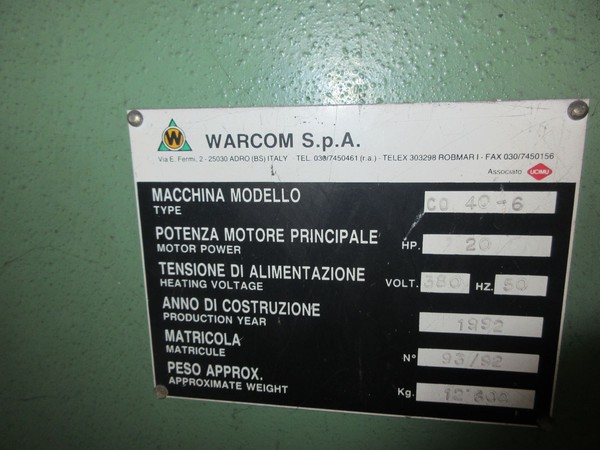 8#5095 Cesoia Warcom in vendita - foto 13